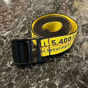 OFF-WHITE Yellow Industrial Waist Belt Like New One Size